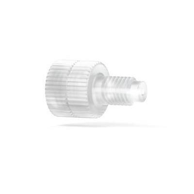 Upchurch Scientific English Threaded Adapter Body, 1/4-24 Flat-Bottom Female to 5/6-28 Flat-Bottom Male Thread, Tefzel ETFE, Single - P-649 - Click Image to Close